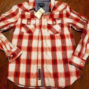 Lucky Brand gorgeous plaid LS
